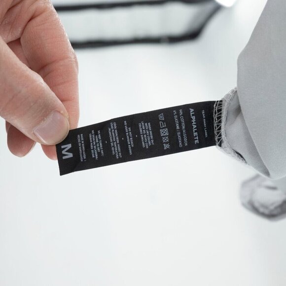 Alphalete Athletics Men's Long sleeve crewneck Gray shirt | Medium - Picture 5 of 6